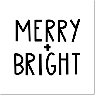 Basic Merry and Bright Design Posters and Art